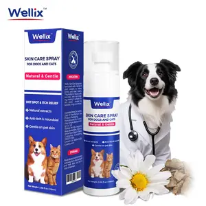 80ml Wellix Hot Spot Spray for Dogs & Cats – Plant-Based Formula Itch & Skin Relief
