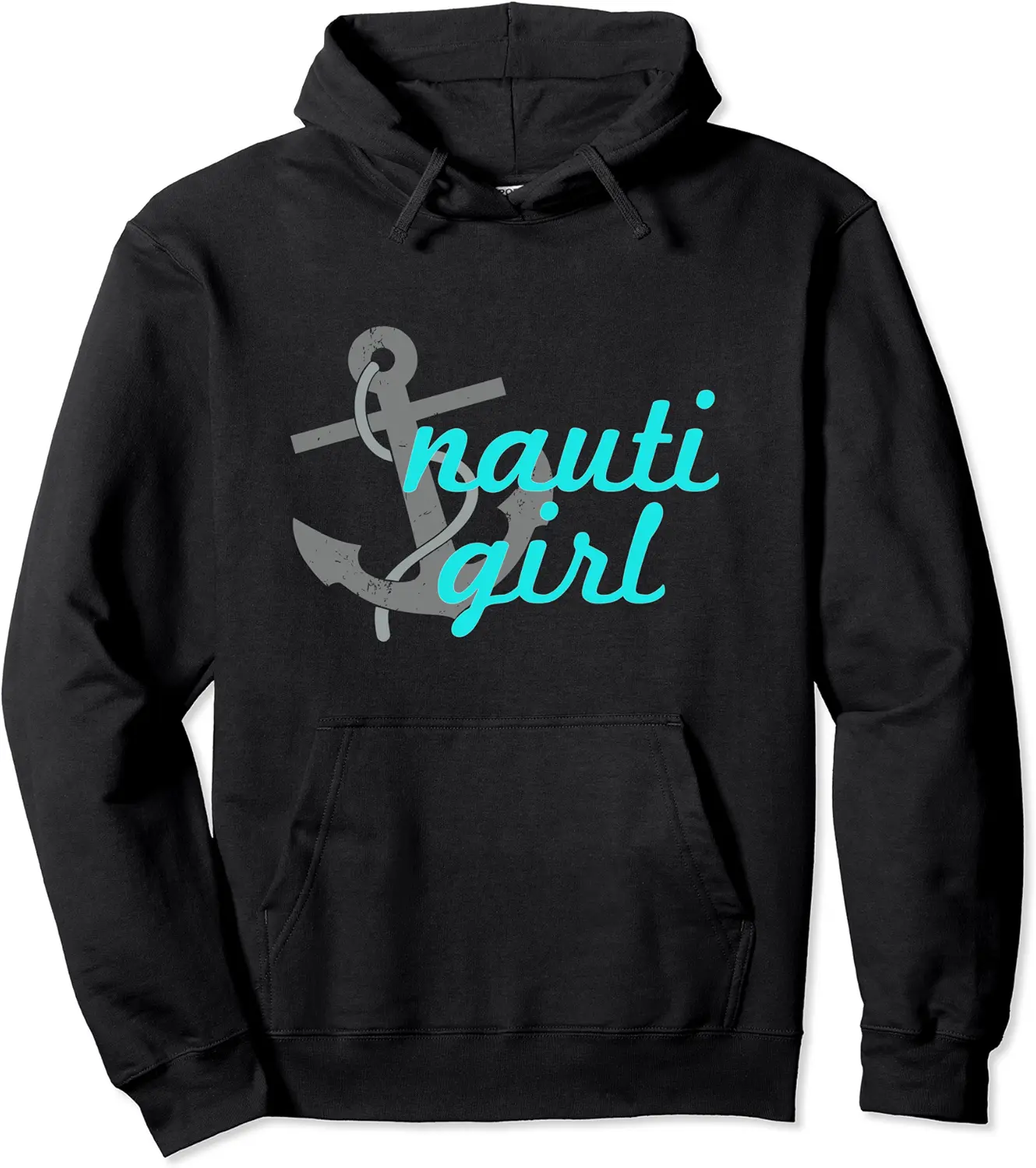 Nauti Girl | funny naughty boat yacht ship sail anchor Pullover Hoodie - Julianex Shop 25B0839STQQN