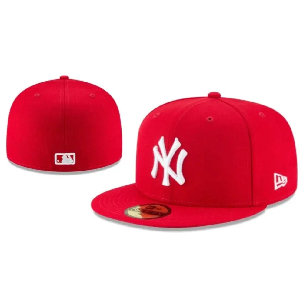 New Era MLB 59FIFTY Flat Brim Baseball Cap – LA Dodgers, NY Yankees, White Sox, Pirates Fitted Hat for Men & Women Streetwear