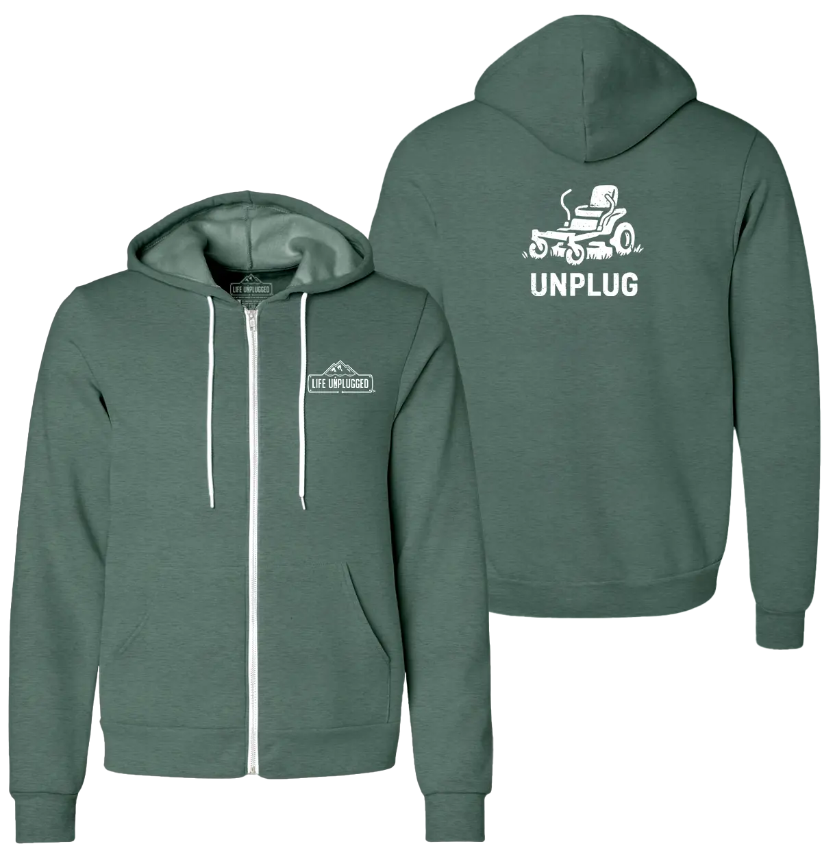 LAWNMOWER  Supersoft Midweight Zip Up Hoodie