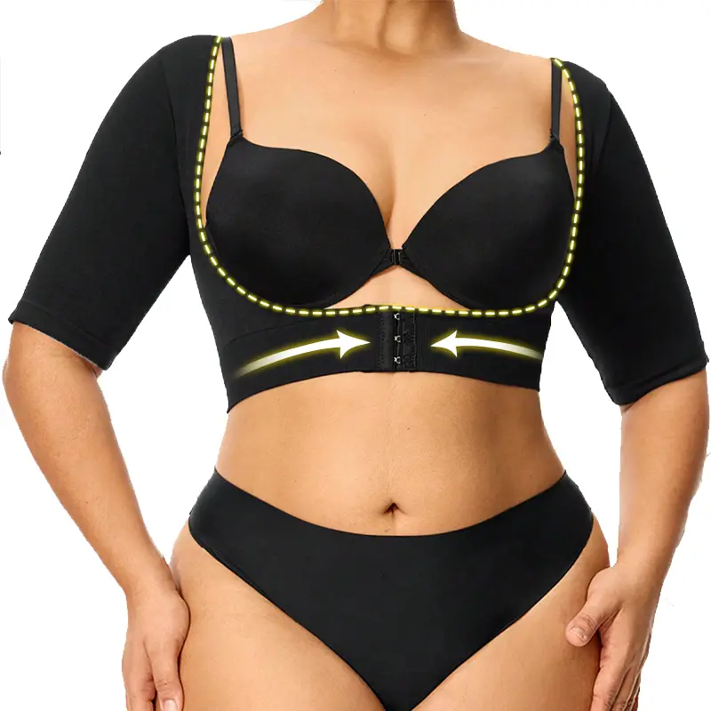 Women Compression Upper Arm Shaper Post Surgery Bust Lifter Arm Control Shaper Faja Push Up Bra