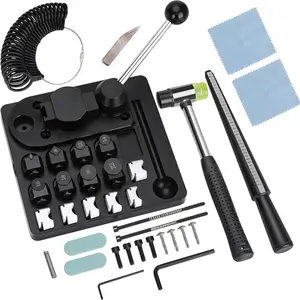 Ring Bending Tool Set, Gold Silver Copper Ring Shaping Machine, Ring Measurement and Repair Kit, Jewelry Making Equipment