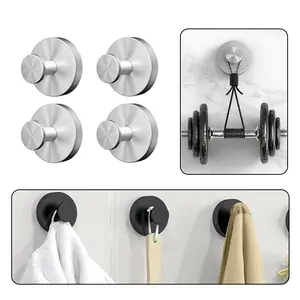 Shower Hooks for Inside Shower,No-Drill Removable&Reusable Towel Hooks for Bathroom,Heavy Duty Suction Cup Hooks for Glass Window， adhesive frame