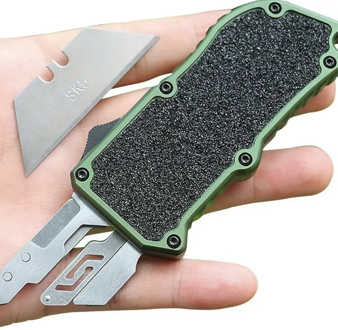 Multi functional telescopic tool knife, EDC multifunctional knife, Pop-Out Box Cutter, Replaceable blade, Gift knife, practical tool knife tiktokshopspringglowup
