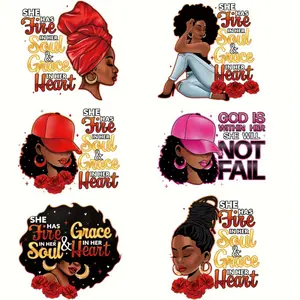 Trendy Clothing Heat Transfer Vinyl HTV 6 Pack Vibrant Craft Iron on Patches for T Shirts Jackets Jeans