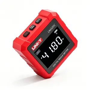 Digital Angle Meter, Magnetic Digital Angle Finder 4x90° Measurement, 3-Sided Magnetic Base Inclinometer, Relative/Absolute Mode, Electronic Angle Gauge with Unit Conversion for Woodworking, Construction & DIY