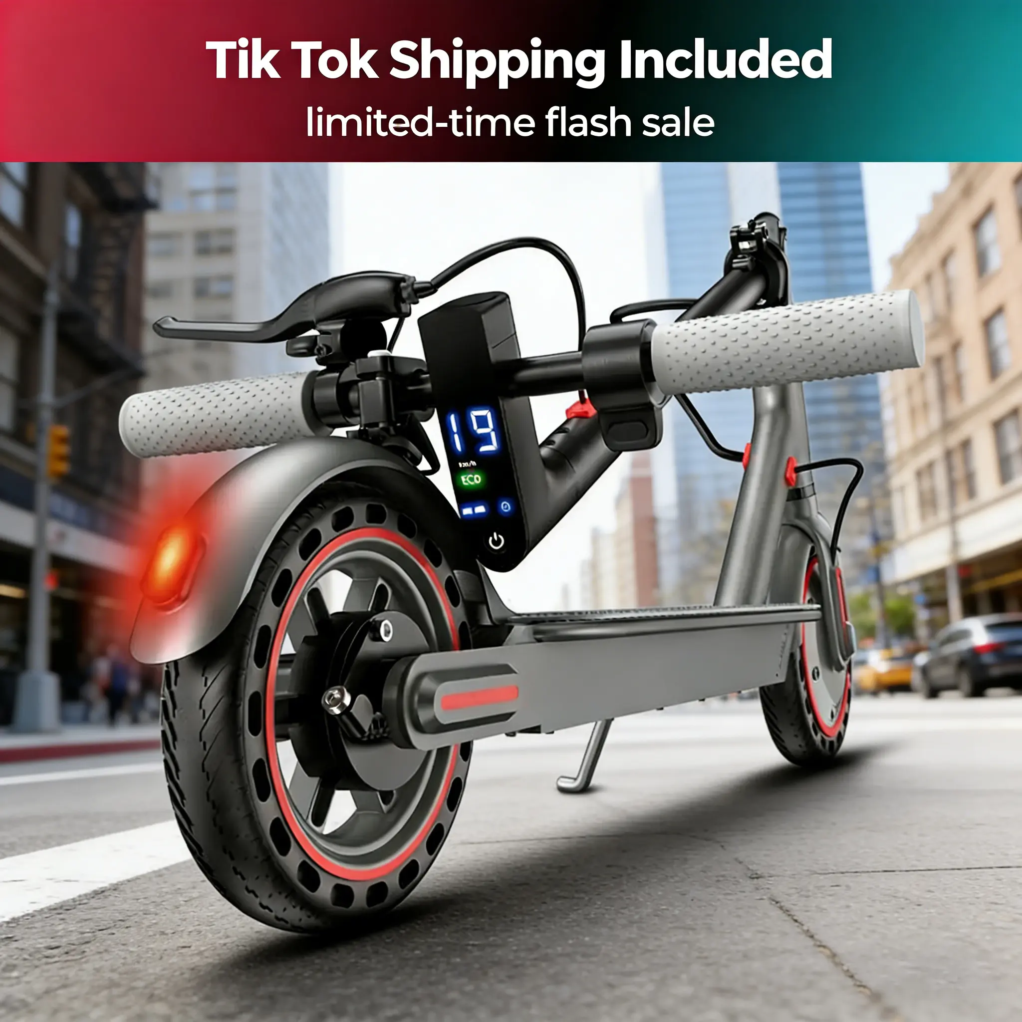 CFoldable Electric Scooter for Adults Teens | 19MPH 350W Motor | 12 Miles Long Range | 8.5" Honeycomb Solid Tires Dual Braking | App Control Commuter School Scooter, App-Controlled