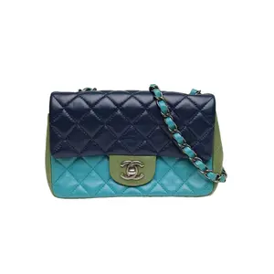 Pre-owned CHANEL CF Flap Bag Large Mini 20cm Colorblock