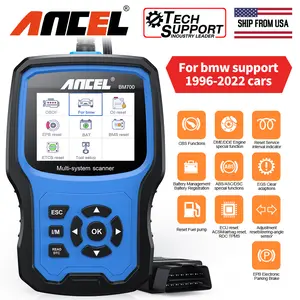 ANCEL BM700 OBD2 Scanner for BMW Mini Rolls-Royce, All System Diagnostic Scan Tool with EPB/Oil Reset, SAS Calibration, Battery Registration, Check Engine BMW Mini Code Reader, Lifetime Free Update