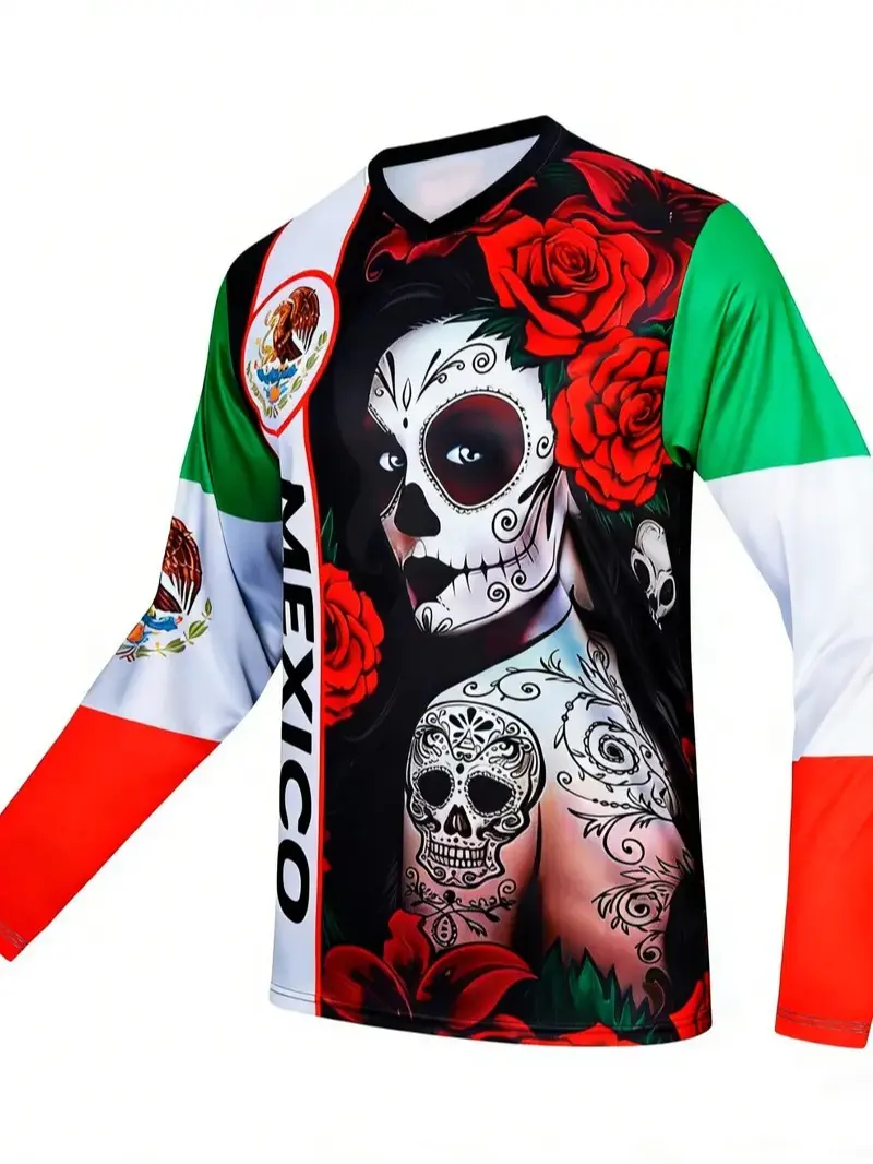 Donutfox 2026 New Motorcycle Sports Shirt, Football Jersey, Quick-Dry Mountain Bike T-Shirt, Long Sleeve, Breathable, Men's Fitness Top, Training Shirt, Breathable Athletic Top, Quick Drying Jersey