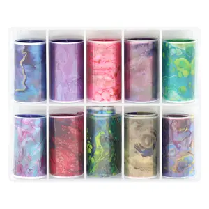 Nail Art Foil Box / Marble Waves