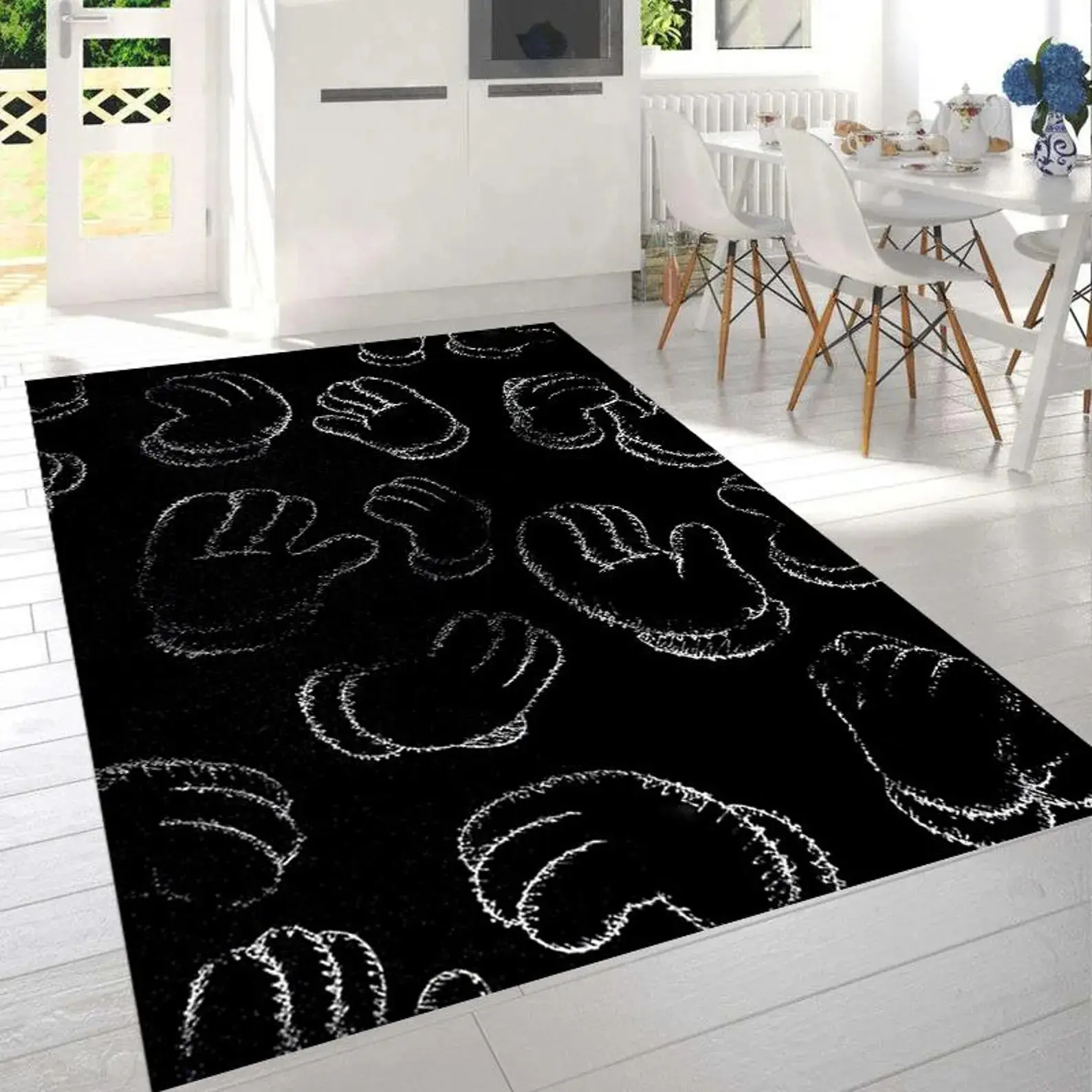 Hypebeast Street Fashion Rug: Washable Microfiber Area Rug