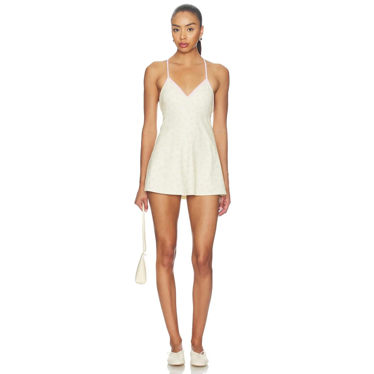 LoveShackFancy Lashinda Dress in Lemon Haze