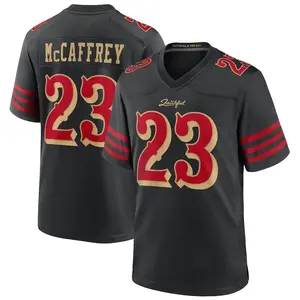 Unisex Football inspired by McCaffrey 23 San Francisco 2025 Rivalries Collection Game Jersey - Black