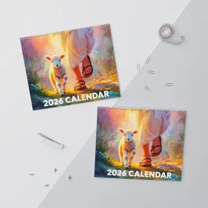 2026 Christian Artwork Calendar, Christian Calendar 2026, Jesus Calendar, King Of The Universe