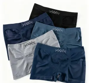 10PCS Men's Magnetic Boxer Briefs Ultra Stretch Breathable Sweat-Wicking Underwear, Comfortable Daily Essential