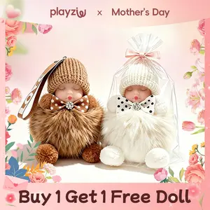 【Summer Vibes】2 Pack Handmade Plush Pendants, Soft Doll Keychain, Plush Charms for Phone Bag, Sleep Doll Keychains - Best Gifts for Kids, Girlfriend, Charms Soft Holiday Gift - Easter Basket, Mother's Day, Christmas Gift Idea