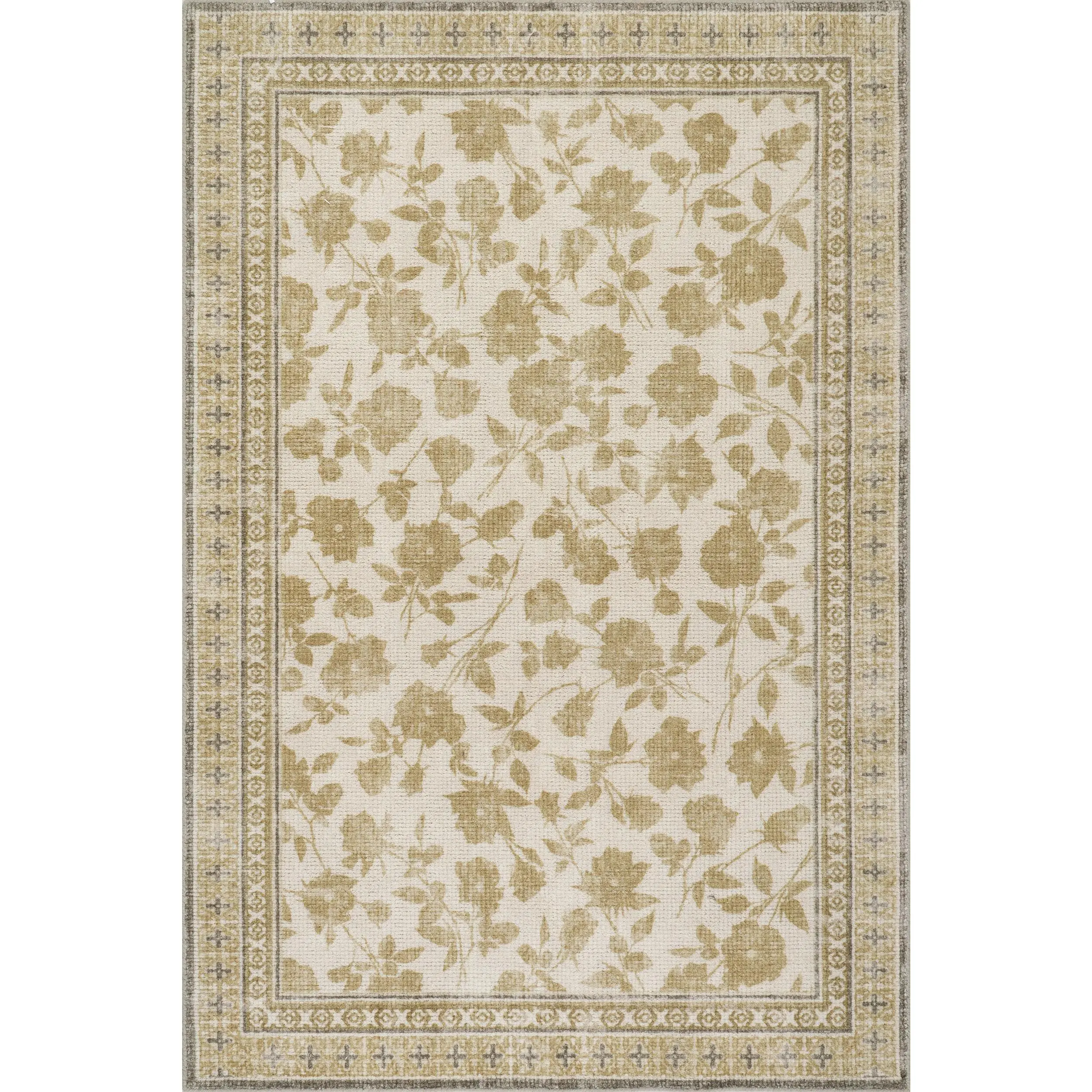 Padma Lakshmi Botanica Hand-Tufted Wool-Blend Botanical Area Rug, Floral Home Decorative Rug, Botanical Area Rugs