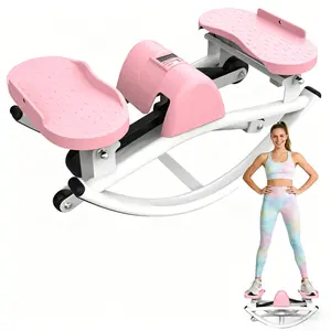Home Fitness Stepper - Quiet Portable Compact Step Machine, Easy to Store, for Light Leg Training & Indoor Fitness Practice