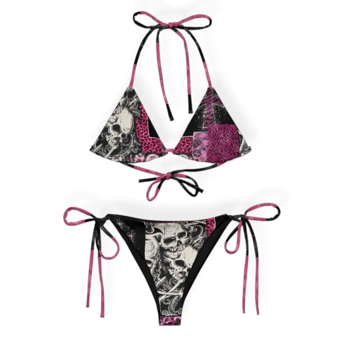 Y2K Inspired McBling Gyaru Grunge Rave Bikini