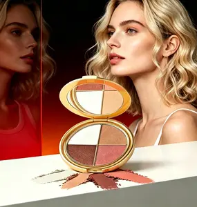 Blush Cream, Glow High Pigmented Natural Look Blush Powder for Daily Makeup, Cosmetics, Smooth Baked Face Palette, Cosmetics Products,Beauty Cosmetics Eyeshadow Radiance Radiance