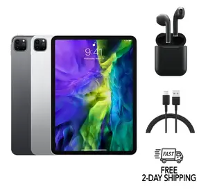 Refurbished iPad Pro 11 2020 (Unlocked)-Excellent Condition with Wireless Earbuds & 1 Year Warranty (WiFi + Cellular)