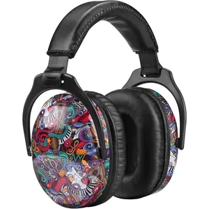 P-HPS027    EM030  Ear Protection, Noise Cancelling Headphones Ear Muffs for Autism Sensory, Safety Noise Reduction Hearing Protection for Monster Truck/Concerts/Fireworks/Air Shows