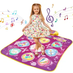 【fathersdaygift】VEVOR Dance Mat for Kids Dance Pad Toys Single Player Gift for 3+ Year Old Girls, Fun, Musical