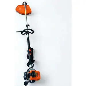 43cc & 52cc 3-in-1 Gas Brush Cutter | Carbon Steel + Nylon | 1 Trimmer Head + 2 Blades | Orange | Multi-Function Weed Wacker Kit