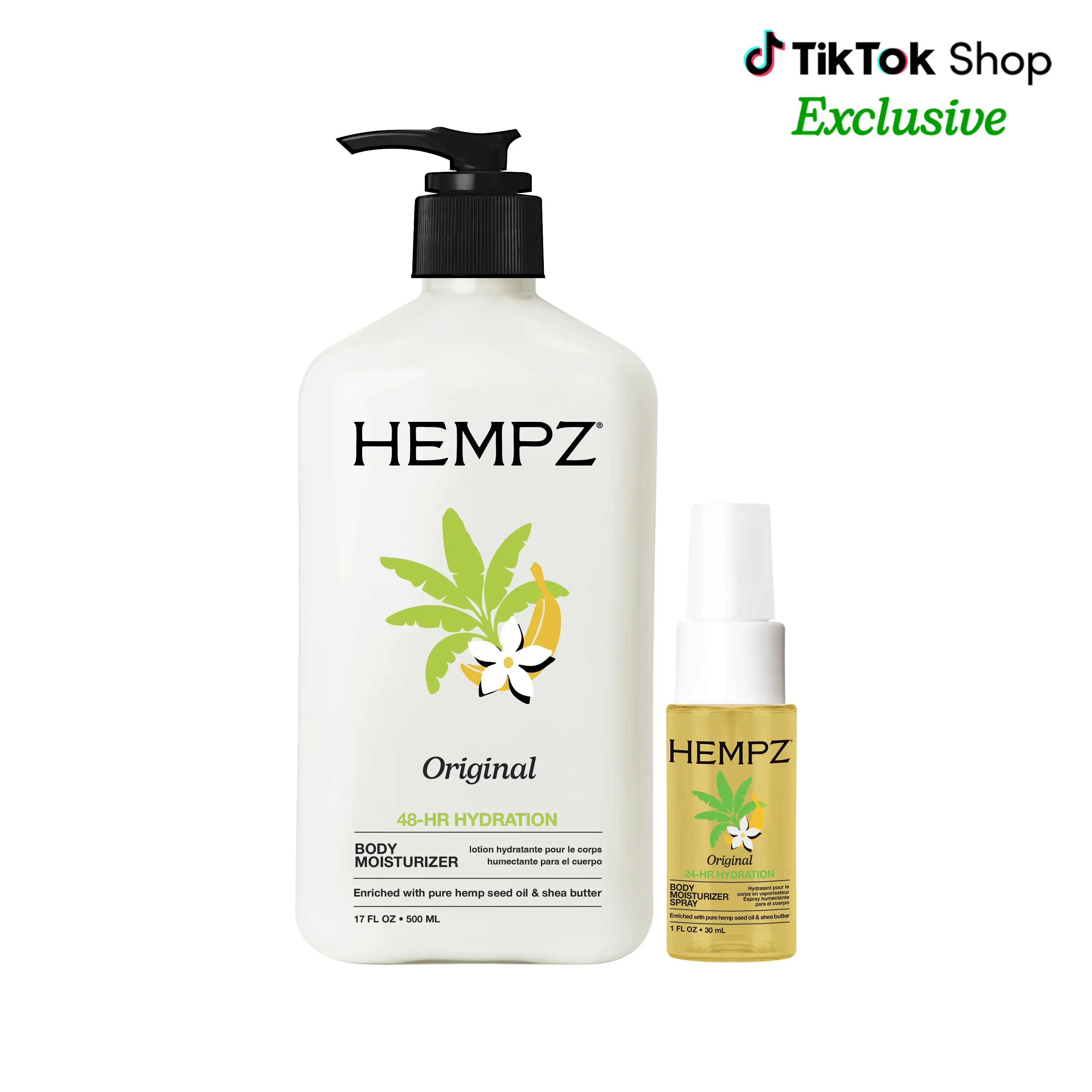 Hempz Exclusive Original Moisturizing Fragrance Spray & Body Lotion Bundle