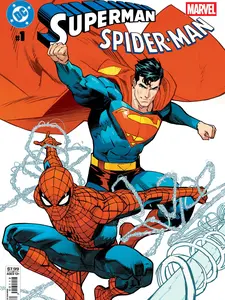 Superman Spider-man #1 2nd print Dan Mora Comic Book