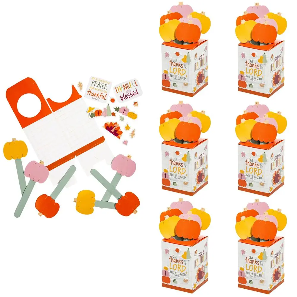 Religious Fall Blessing Prayer Box Craft Kit - 3 1/2" x 5", Makes 6