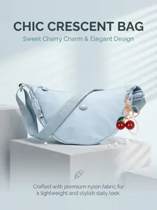 WDX Travel Crossbody Bag，Lightweight Water Resistant Convertible Chest & Shoulder Bag，city crossbody bags for women，work everyday bag，trending purses for 2026，mini bag accessories，girly purse stuffers，small cute bag Dumpling Crossbody Bag，Half-Moon Bag