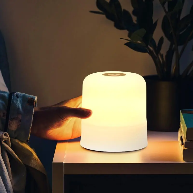 USB Rechargeable LED Night Light, Illuminated Night Light, 16-color Changing Touch Control Night Light, Decorative Atmosphere Night Light for Bedroom, Living Room, Home Decor, Adjustable Lights, Nightlight Bedroom, Led Decoration