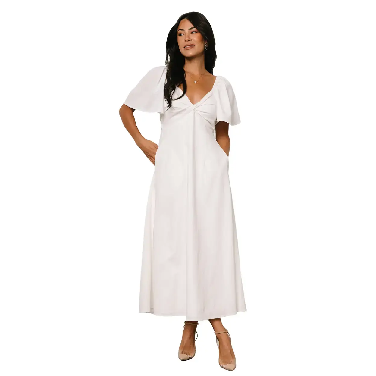 Indie Back Tie Dress | Off White