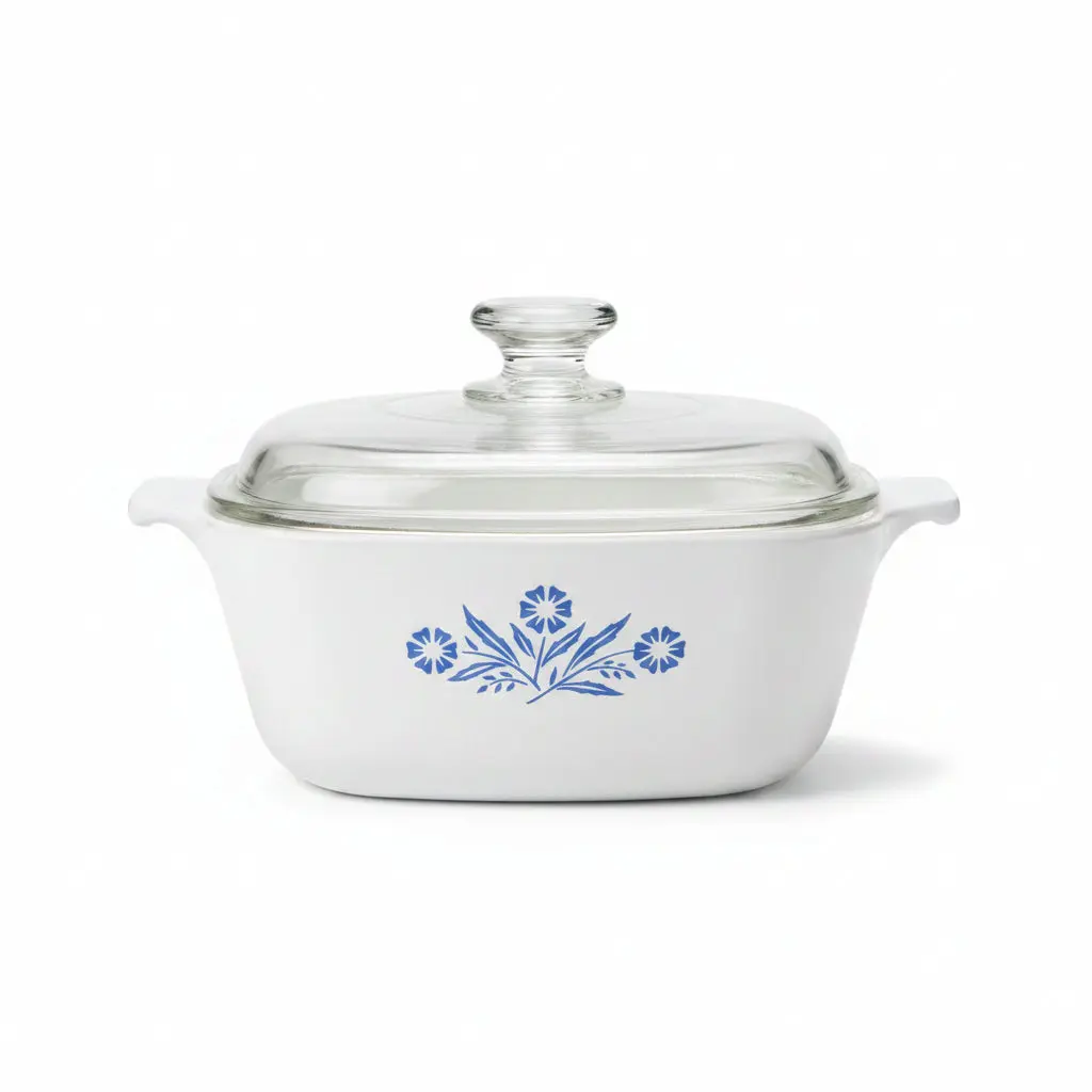 Vintage Corning Ware Cookware 1.5 Quart Casserole Dish P-1-1/2-B with Pyrex Lid A-7-C