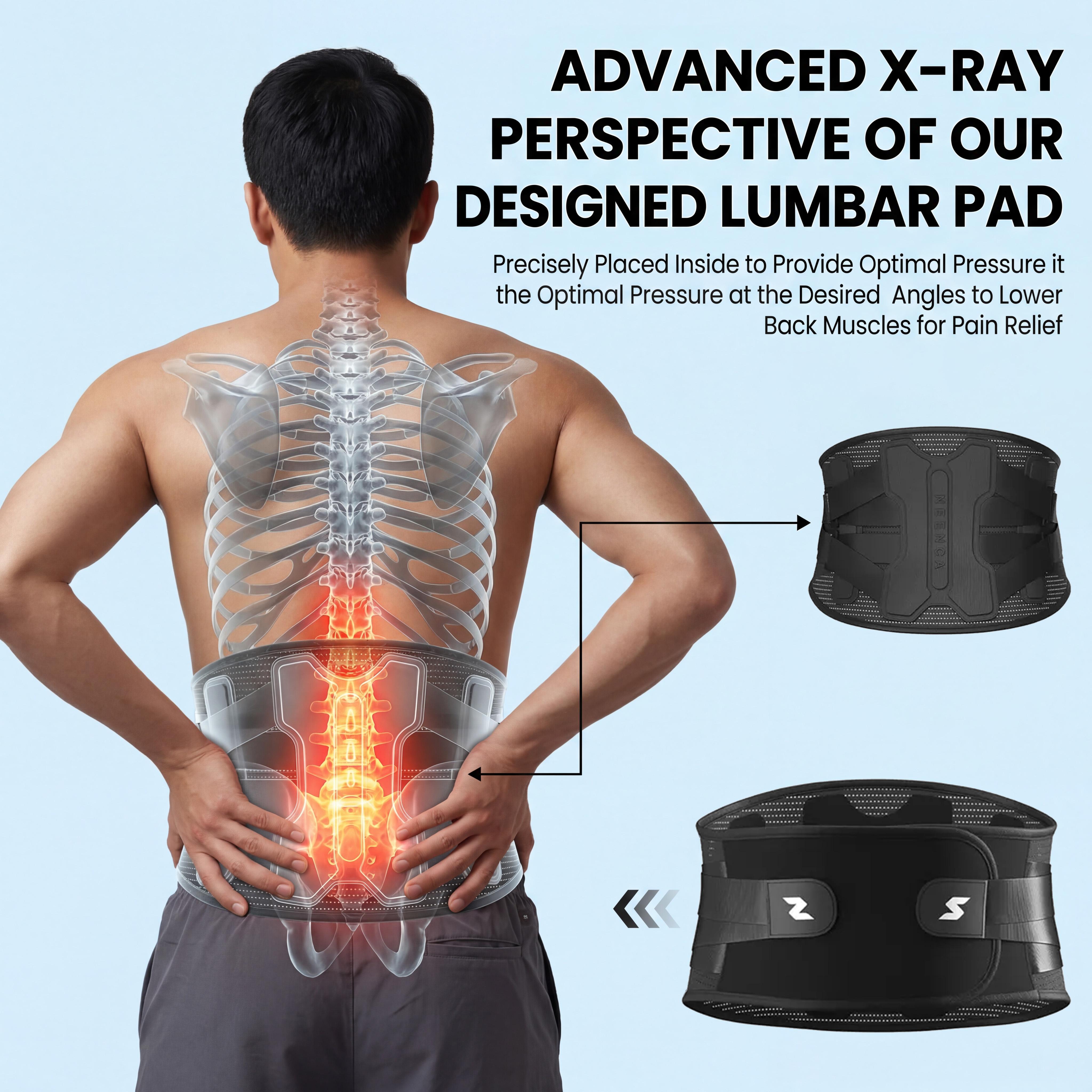 NEENCA Lower Back Brace with Bionic Support System, Soft Breathable 3D Knit Belt for Men & Women with Lumbar Pad, Ab Belt Waist & Abdomen Support for Herniated Disc Posture Straightener NEENCA Lower Back Brace with Bionic Support System, Soft Breathable 3D Knit Belt for Men & Women with Lumbar Pad, Ab Belt Waist & Abdomen Support for Herniated Disc Posture Straightener
