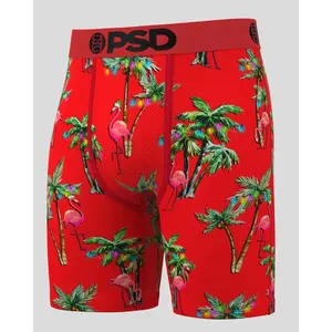 PSD Men's Cali Winter Boxer Brief - Standard Length 7 Inch Inseam, Soft and Breathable Poly Blend Fabric