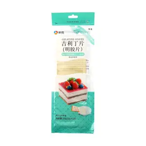 XINLIANG Gelatin Sheets for Baking - 10 Sheets, 50g Edible Gelatine Leaves for Desserts, Mousse, Puddings, Cheesecakes - Quick Dissolve, Easy to Shape