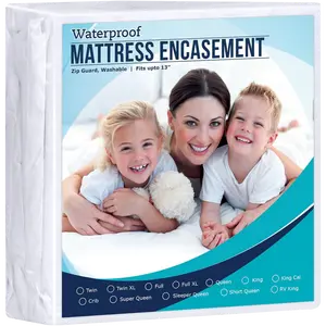 Utopia Bedding Zippered Mattress Encasement Queen - 100% Waterproof and Bed Bug Proof Mattress Protector - Absorbent, Six-Sided Mattress Cover