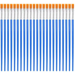 Autanch 126 Pcs Small Paint Brushes Bulk – A versatile set of flat and round pointed brushes, perfect for kids’ art projects, classroom crafts, and painting on various surfaces like canvas, acrylic, oil, and watercolor.