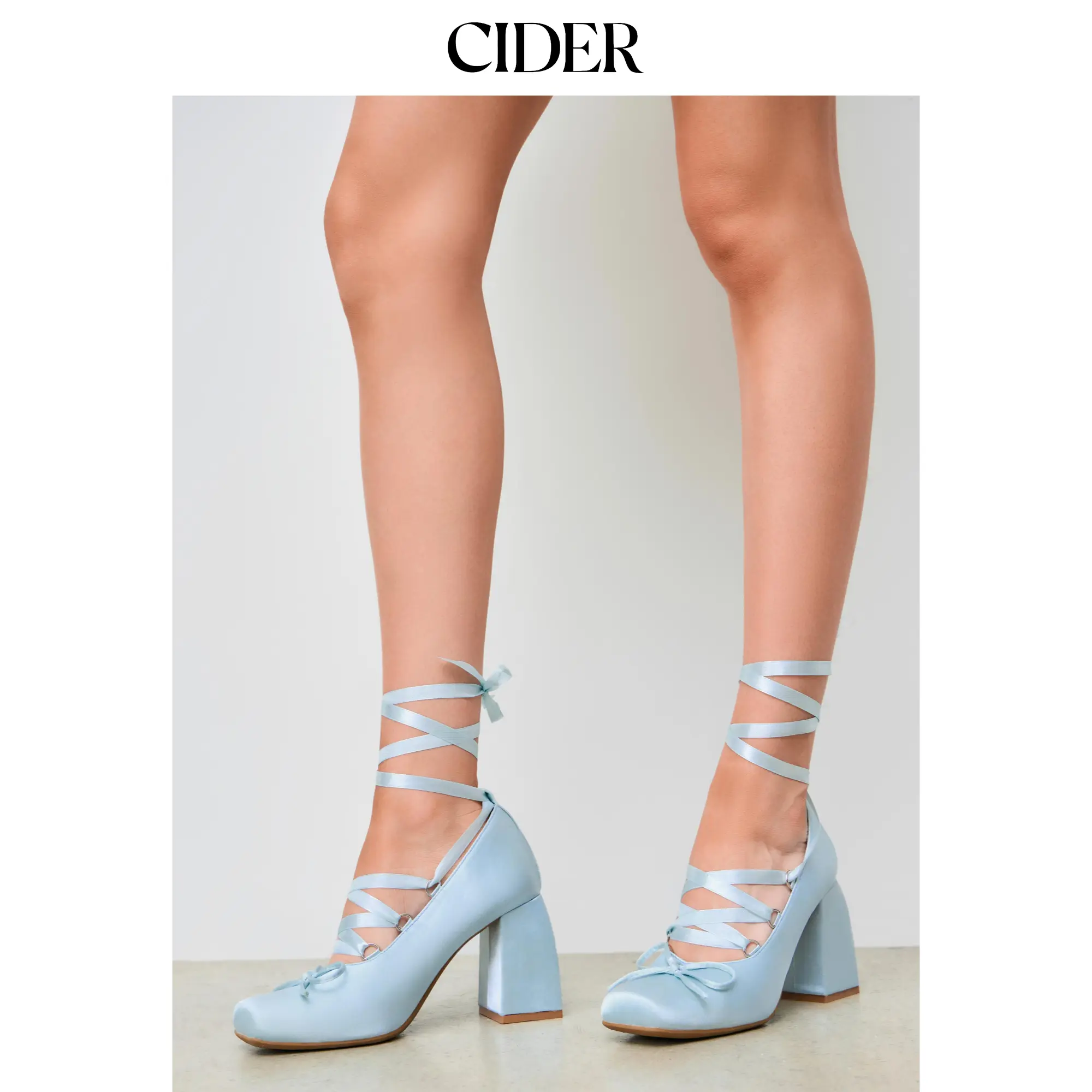 Cider Women's Satin Mary Jane Heels, Ballet Style Fashion Shoe with Decorative Bow, Closed Toe Footwear for Women, Leather & Faux Leather, Plain, Buckle, Retro Fashion, Dressy Pumps For Weddings And Dinners