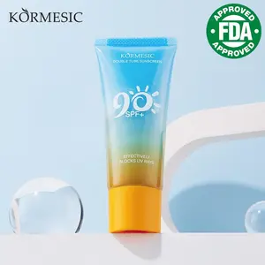 Lightweight moisturizing sunscreen serum, non-sticky, gentle multi-action sunscreen lotion for body and face, outdoor natural sunscreen with UVA/UVB protection, antioxidant-rich broad spectrum sunscreen SPF 90+,