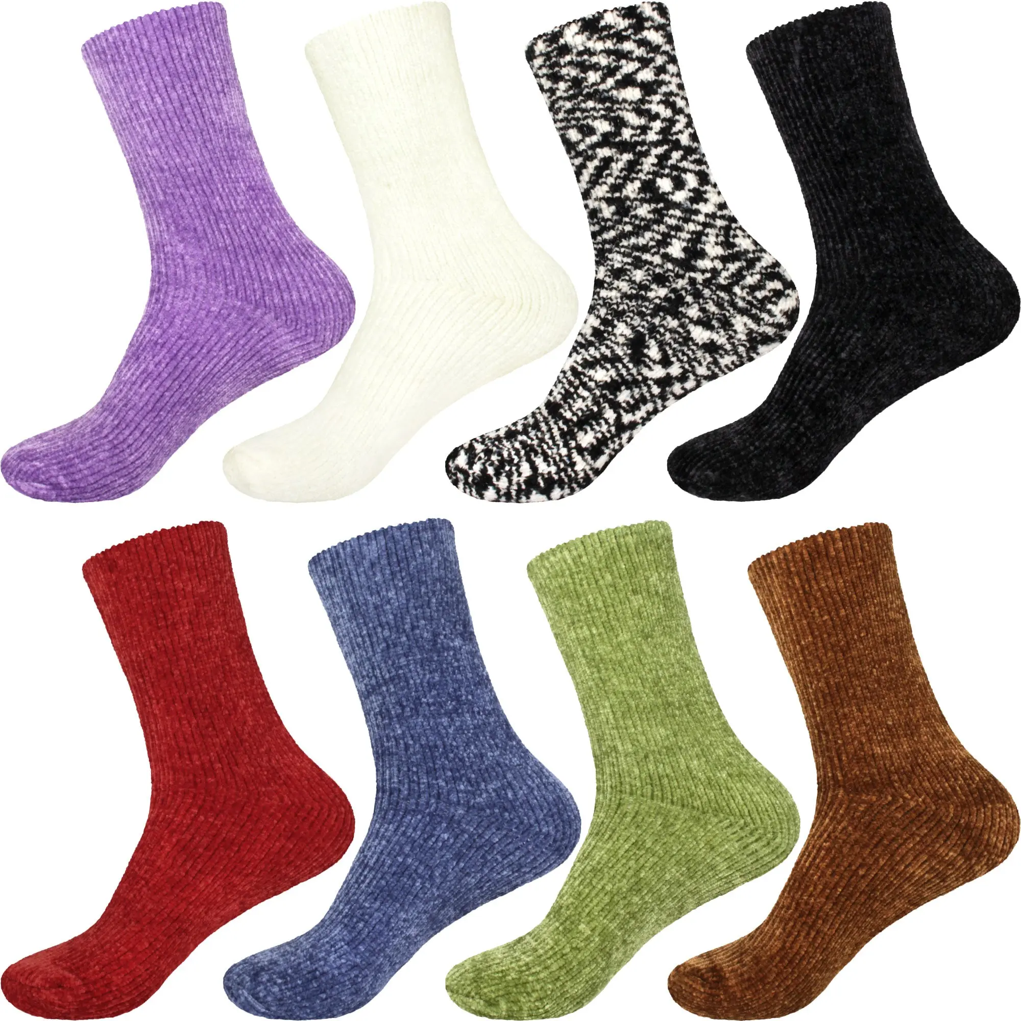 Women's Vintage Chenille Knit Socks Women's Vintage Chenille Knit Socks