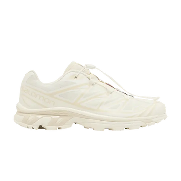 Salomon XT-6 'Vanilla Ice Almond Milk' Lifestyle Sneaker - Sporty Running, Running Hiking, Fitness Running & Outdoor Shoes, Durable for Hikes, Cushioned Sole, Daily Use, Iconic Look, Order Half-Up Size, Sporty Running Shoes