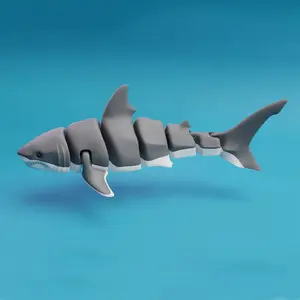 3-Piece Set 3D Printed Whale & Shark Statues, Orca Whale Great Shark Trio, Indoor Outdoor Decor, Perfect Gift, Indoor Home Decoration, Home Decor Accessory