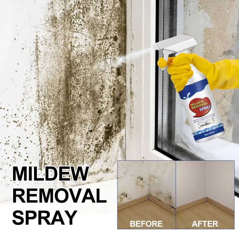 Household Items Mold Remover Kit - Multi-functional Cleaning Spray for Bathroom Tiles, Walls, Ceilings
