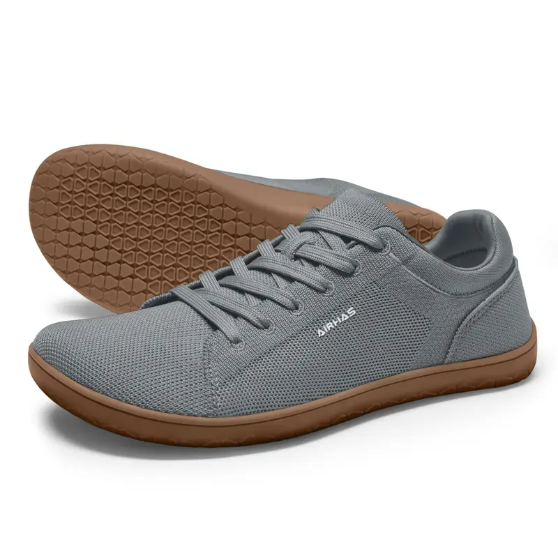AIRHAS Men's Barefoot Wide Toe Box 0-Drop Sneakers - Lightweight Minimalist Casual Sports Footwear, Street Shoes, Walking Everyday Shoe for Walking, Travel, Work