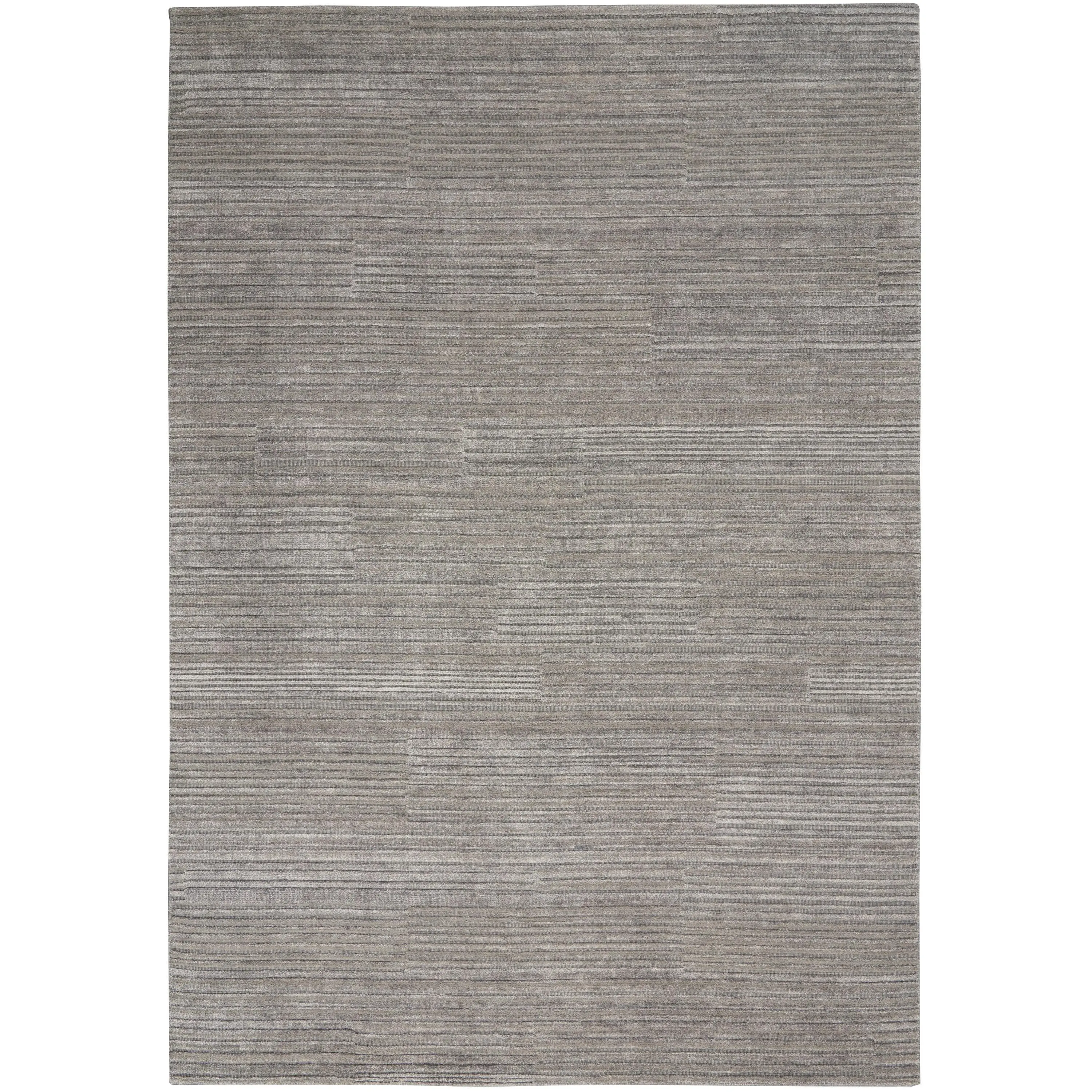 Calvin Klein Abyss CK990 Silver Grey Contemporary Woven Rug