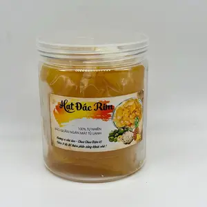 PALM SEED IN PINAPPLE SYRUP 500g - Hạt Đác Rim Khóm 500g/hủ 100% - Natural Refrigerated Storage